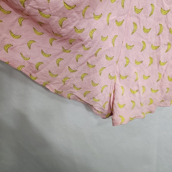 Zara Pink Banana Geometric Print Sleeveless Romper Large - Picture 11 of 12